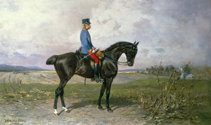 Emperor Franz Joseph I on his Austrian horse